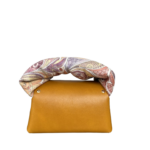 Nury XO (New Size) Orange Flat Grain with Floral Print