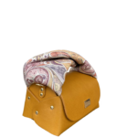 Nury XO (New Size) Orange Flat Grain with Floral Print