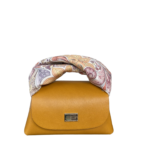 Nury XO (New Size) Orange Flat Grain with Floral Print