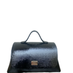Mila Black Shiny Epi Leather