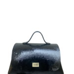 Mila Black Shiny Epi Leather