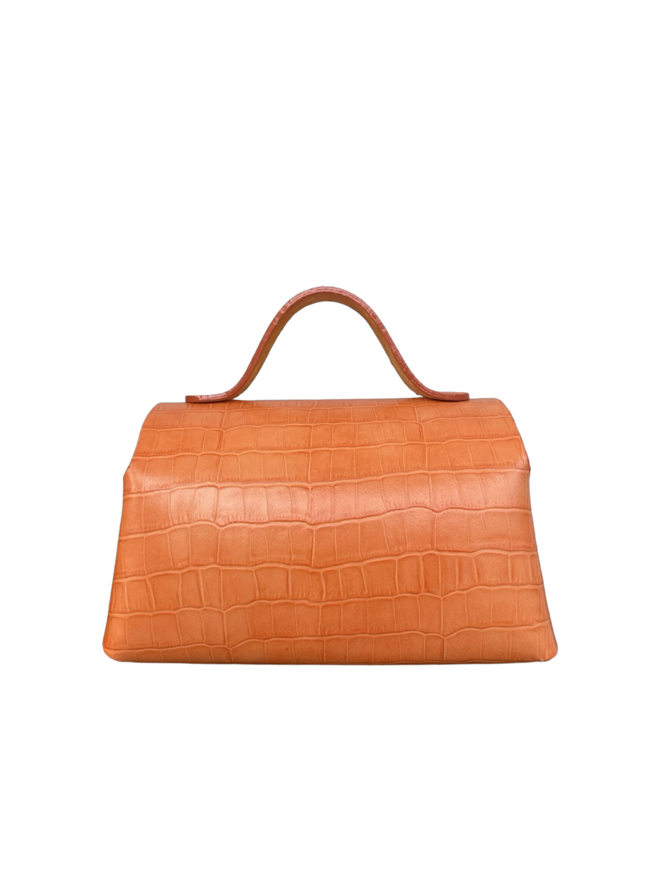 Mira XO Orange Crocco Print