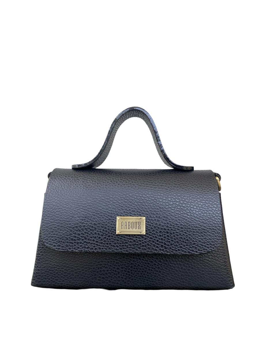 Lina Black Pebble Grain