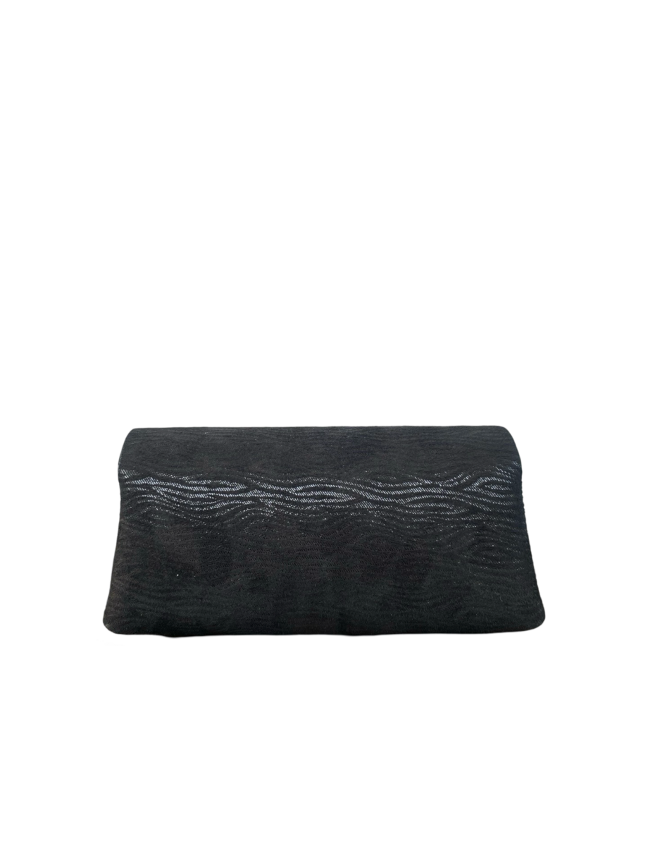 Maya Black Woodgrain Print Suede