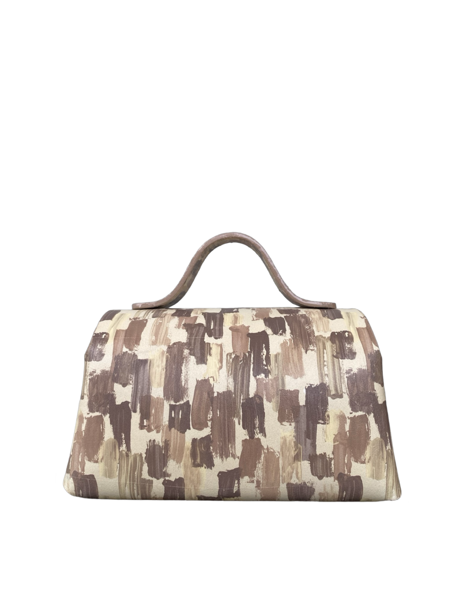 Mira XO Cream & Brown Handpaint Leather