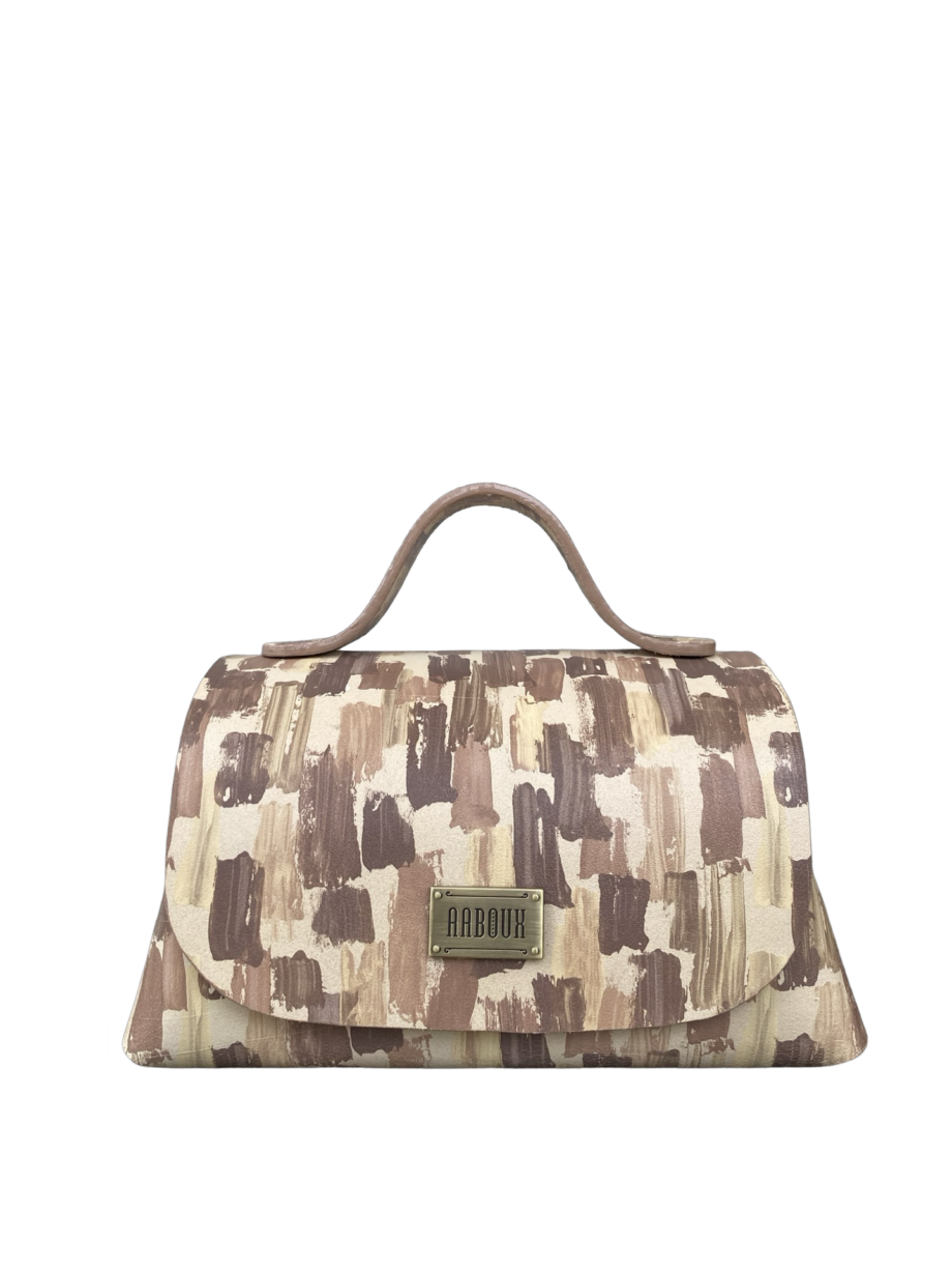 Mira XO Cream & Brown Handpaint Leather