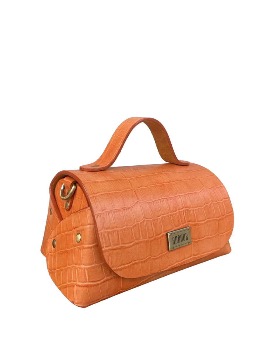 Mira XO Orange Crocco Print