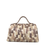 Mira XO Cream & Brown Handpaint Leather