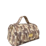 Mira XO Cream & Brown Handpaint Leather