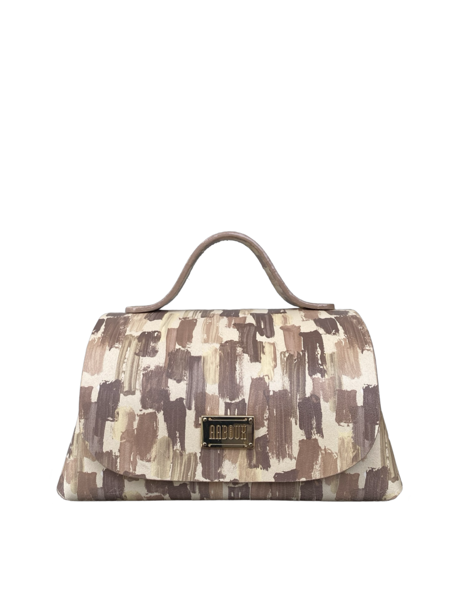 Mira XO Cream & Brown Handpaint Leather