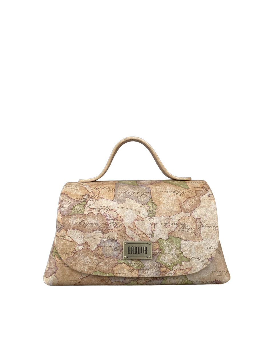Mira XO Vintage Map Print Leather