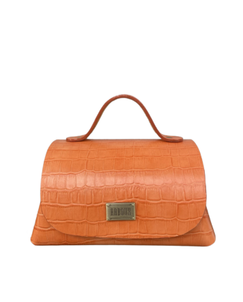 Mira XO Orange Crocco Print