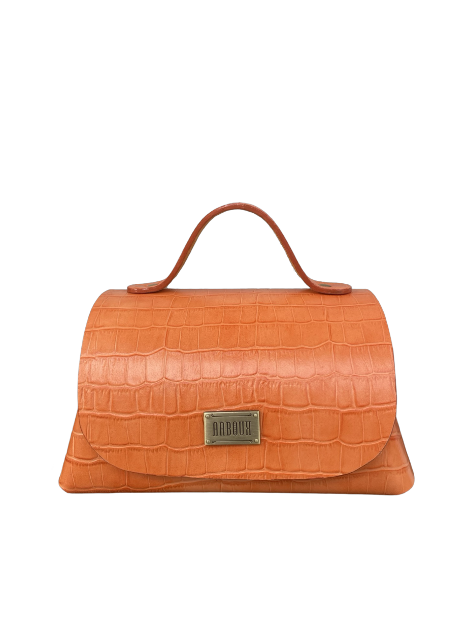 Mira XO Orange Crocco Print