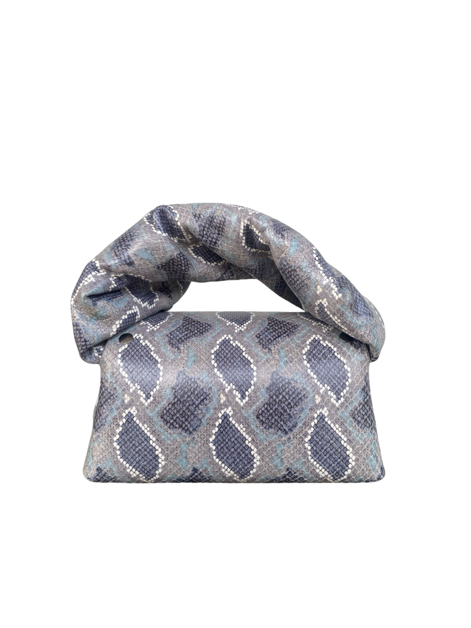 Nury Denim & Grey Python Print
