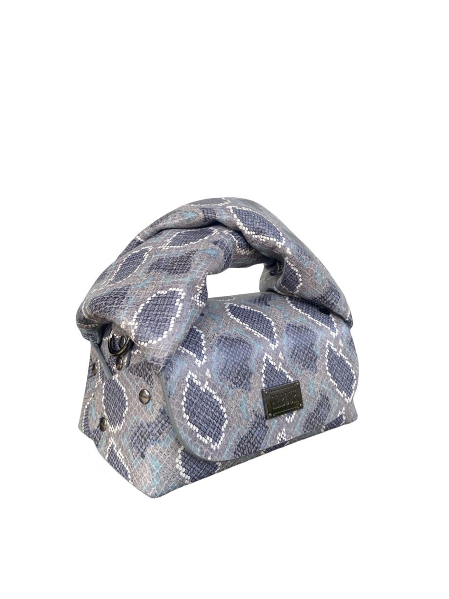 Nury Denim & Grey Python Print