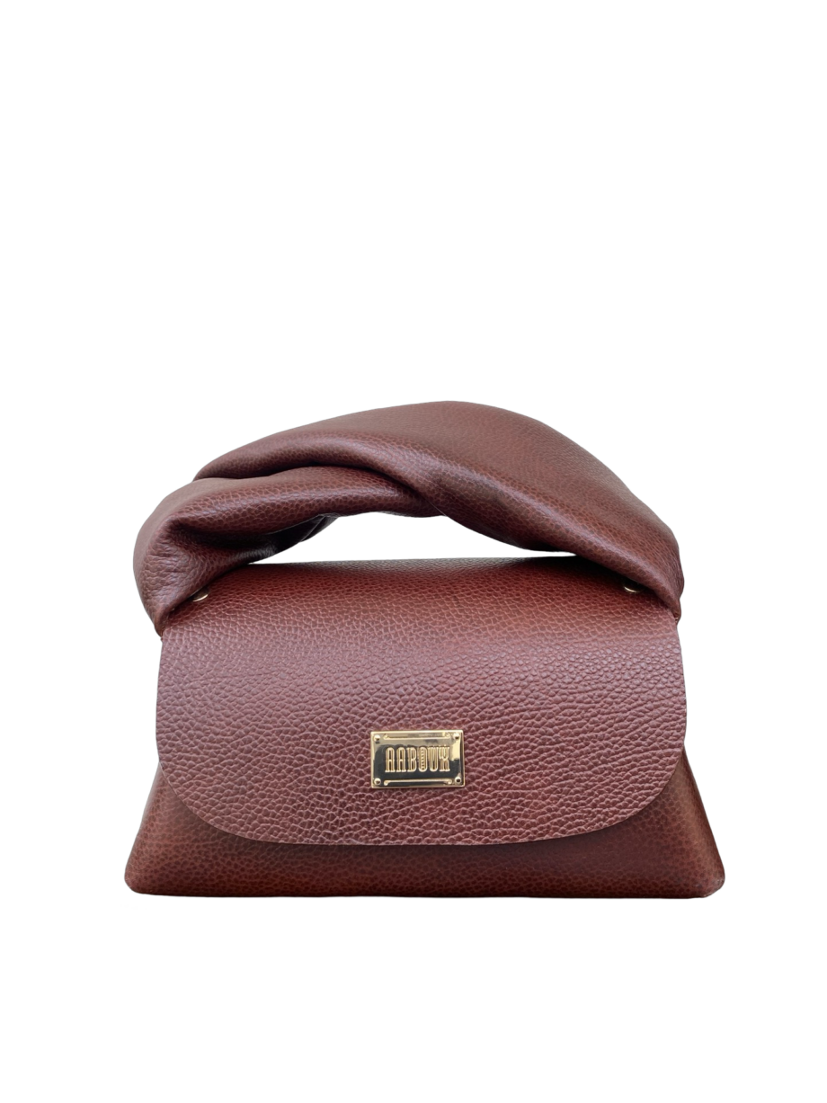 Nury XO Chocolate Brown Pebble Grain