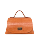 Mira XO Orange Crocco Print