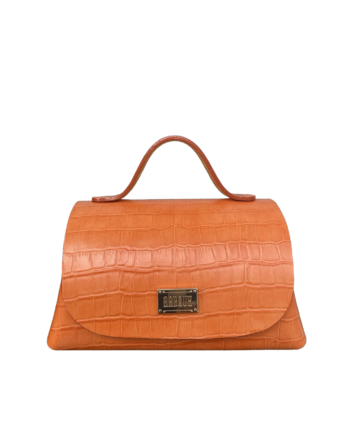 Mira XO Orange Crocco Print