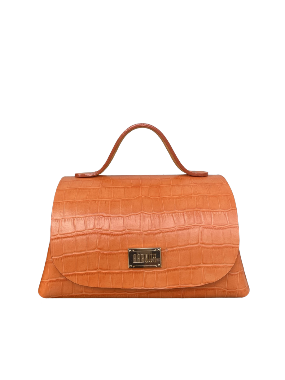 Mira XO Orange Crocco Print