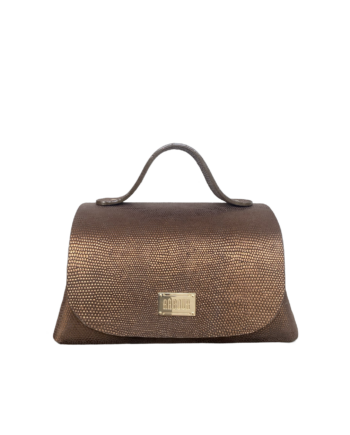 Mira XO Bronzey Brown Tejus Lizard Print