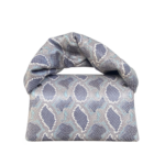 Nury XO Denim & Grey Python Print