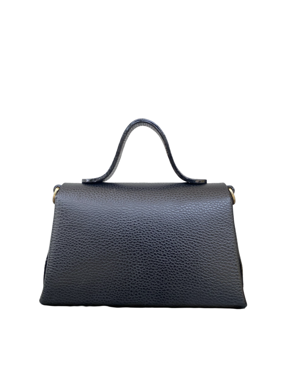 Lina Black Pebble Grain