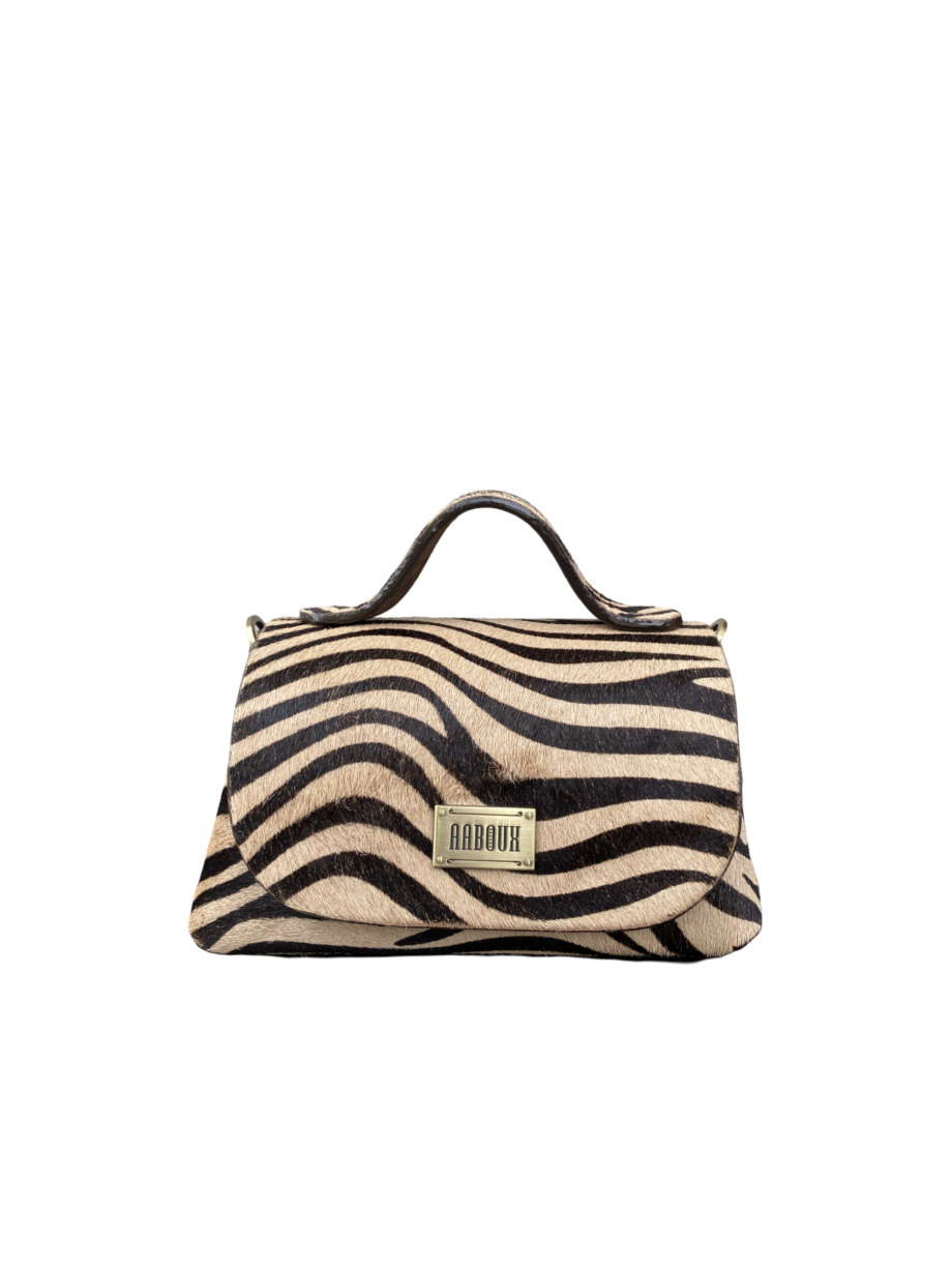 Mira XO Cream & Brown Zebra Print Pony