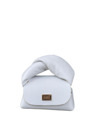Nury White Pebble Grain