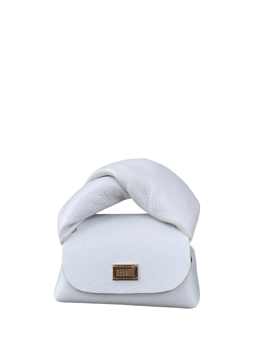 Nury White Pebble Grain