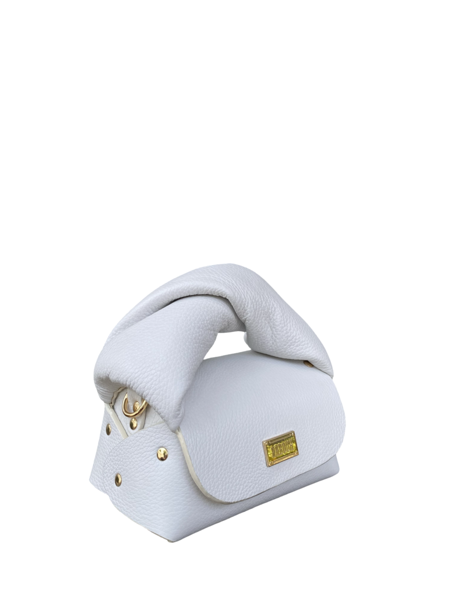 Nury White Pebble Grain