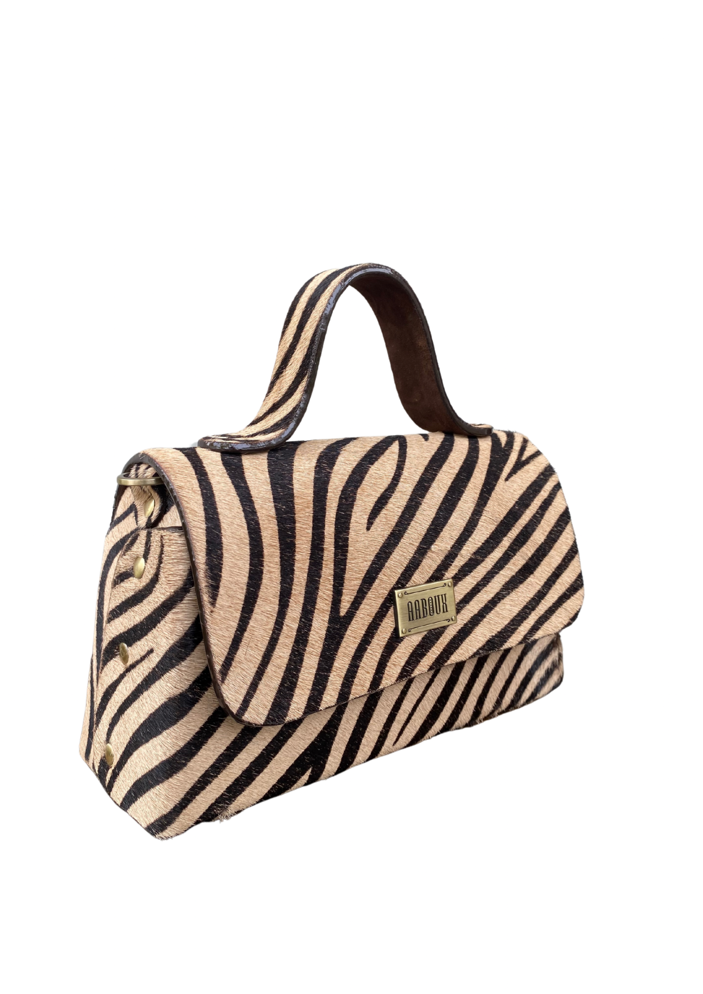 Lina Cream & Brown Zebra Stripe Pony