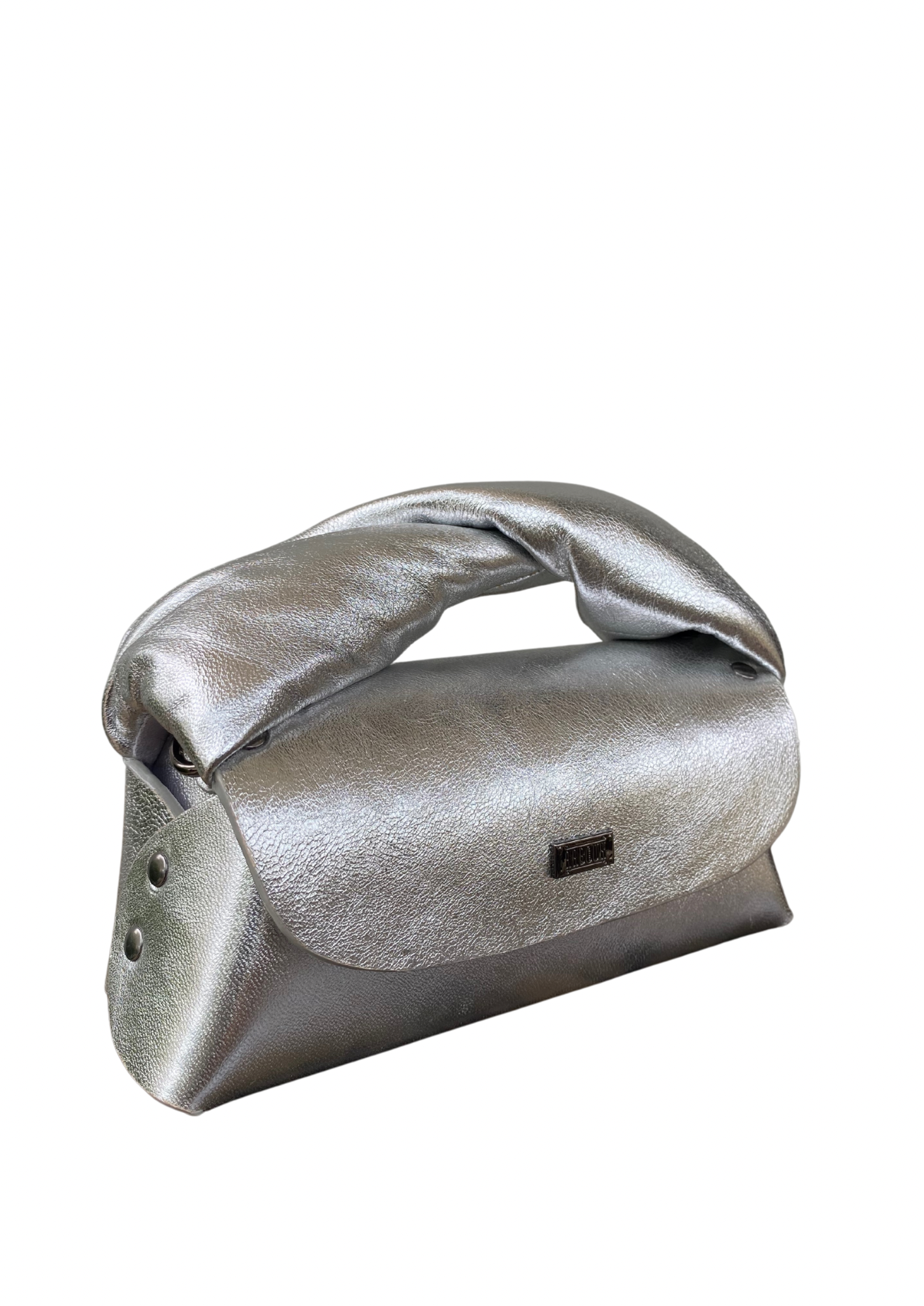 Seyi Metallic Silver Flat Grain