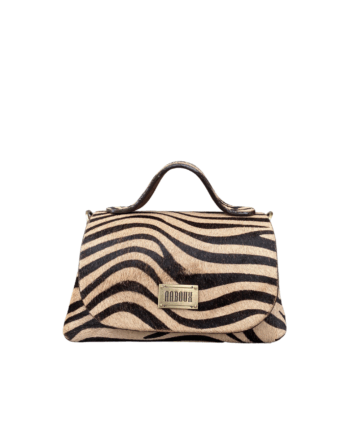 Mira Cream & Brown Zebra Stripe Pony