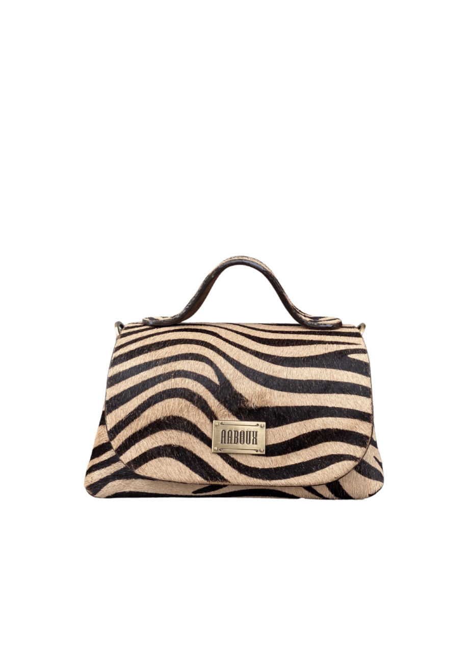 Mira Cream & Brown Zebra Stripe Pony