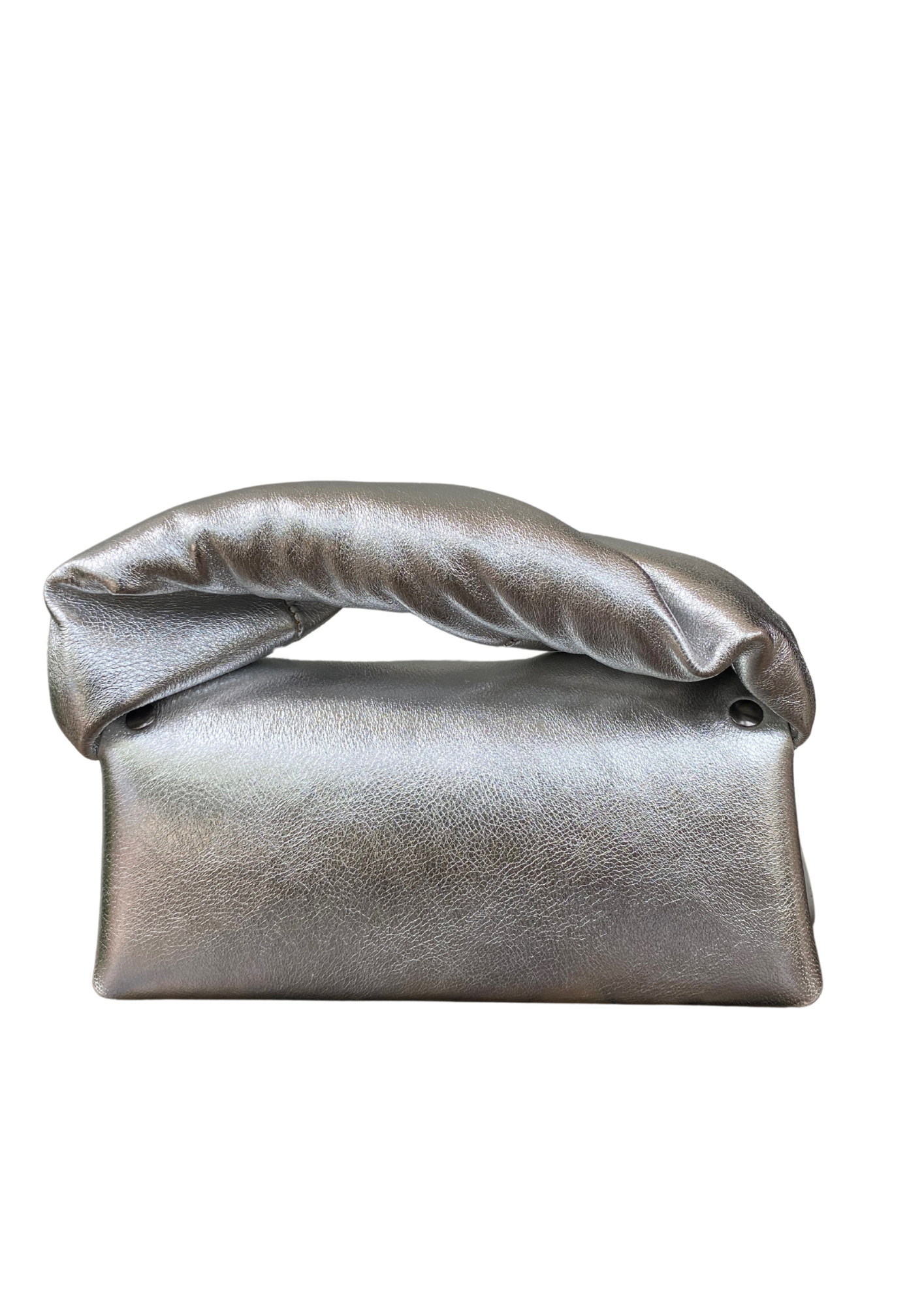 Seyi Metallic Silver Flat Grain