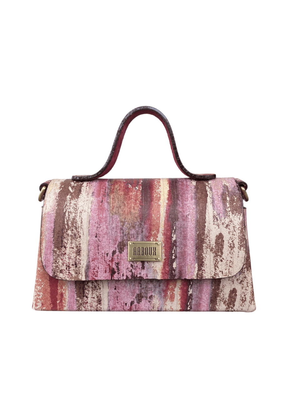 Lina Multicolored Handpainted Leather