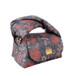 Nury XO Black & Multi Floral Print Leather