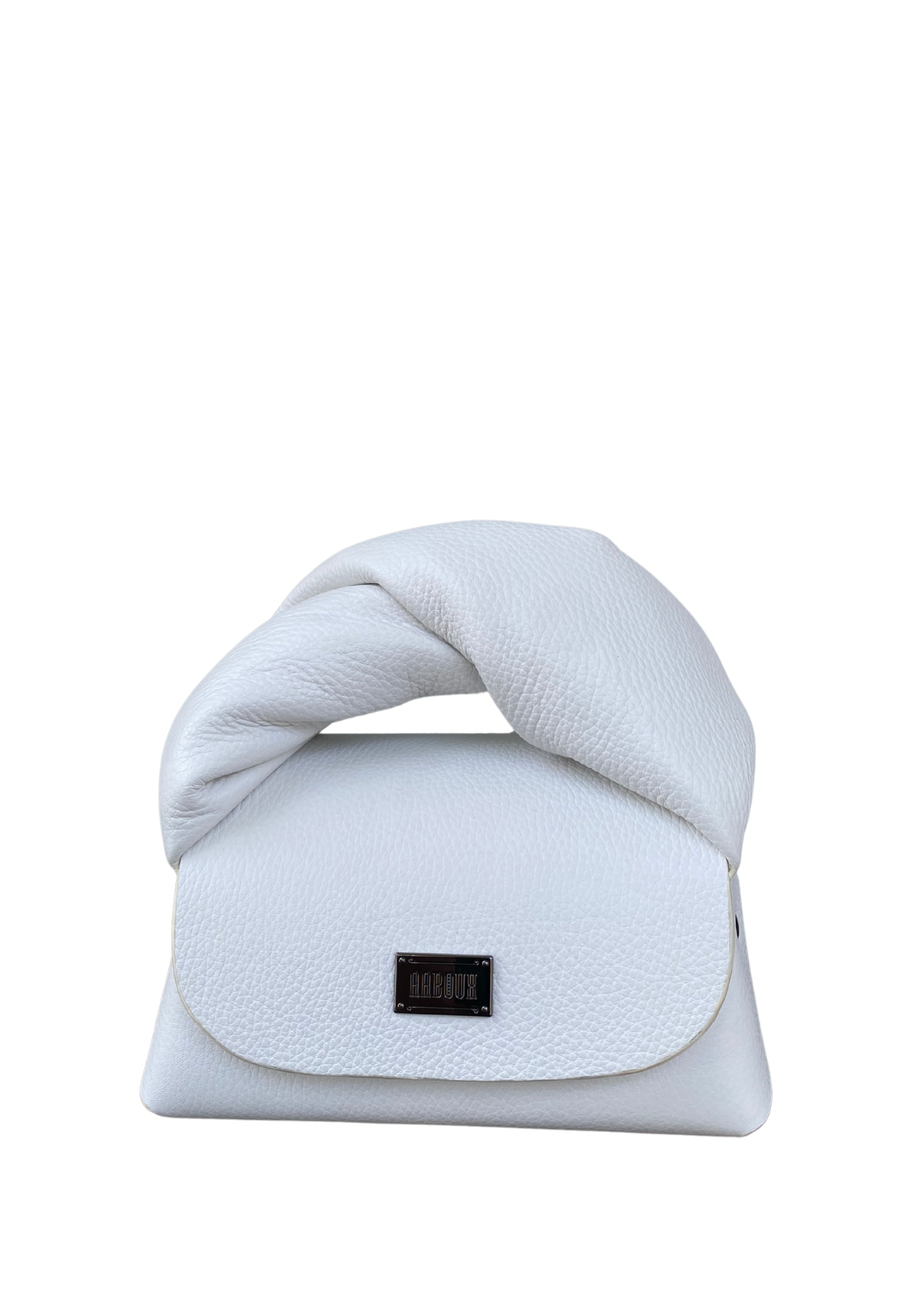 Nury Midi White Pebble Grain