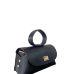 Hana Black Python Skin w Shiny Black nappa