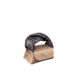 Lily Bronze Nappa w brown tweed effect