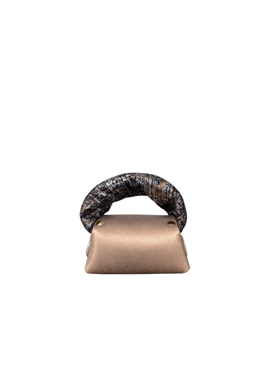 Lily Bronze Nappa w brown tweed effect