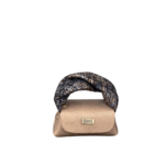 Lily Bronze Nappa w brown tweed effect