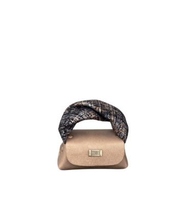 Lily Bronze Nappa w brown tweed effect