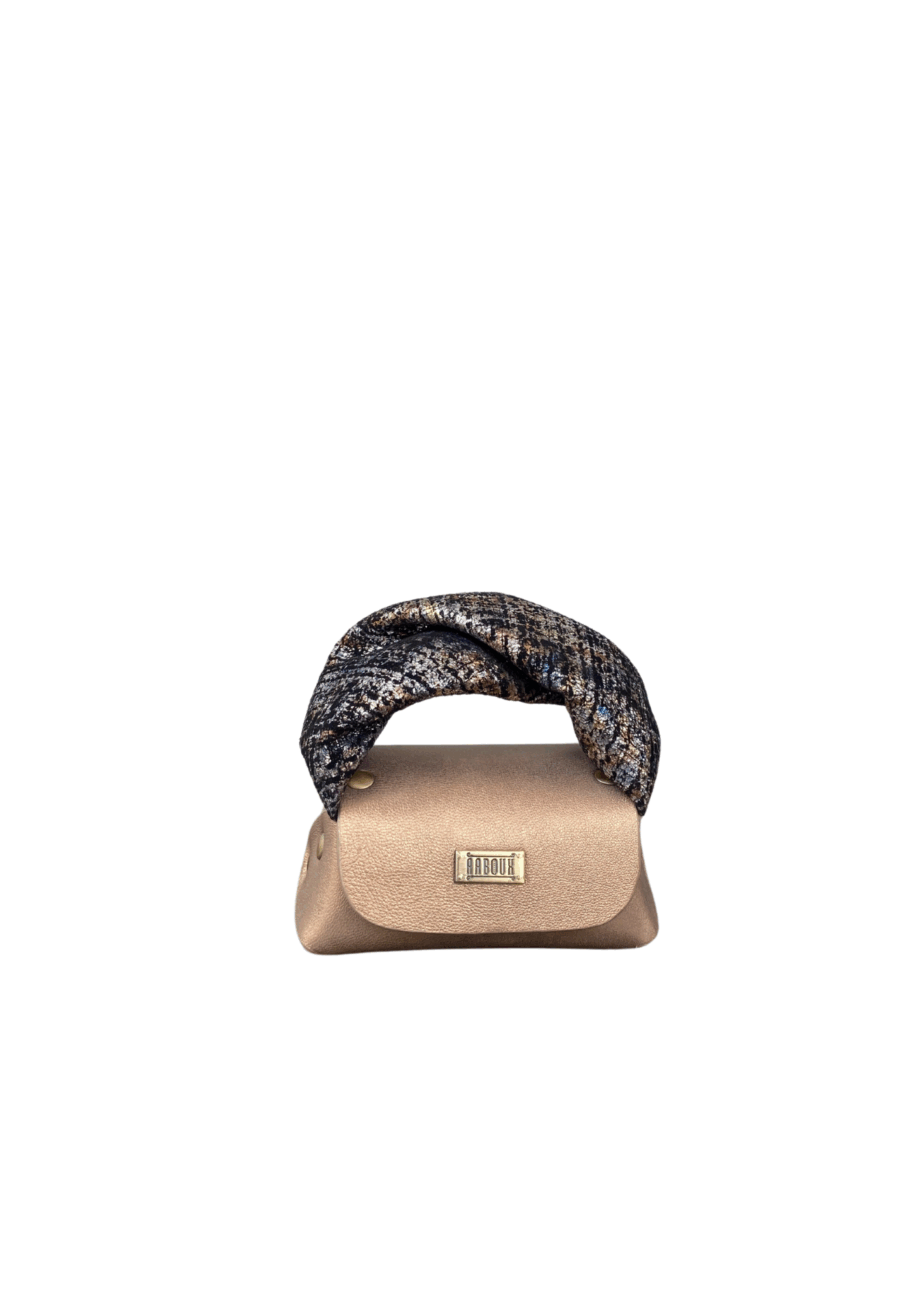 Lily Bronze Nappa w brown tweed effect