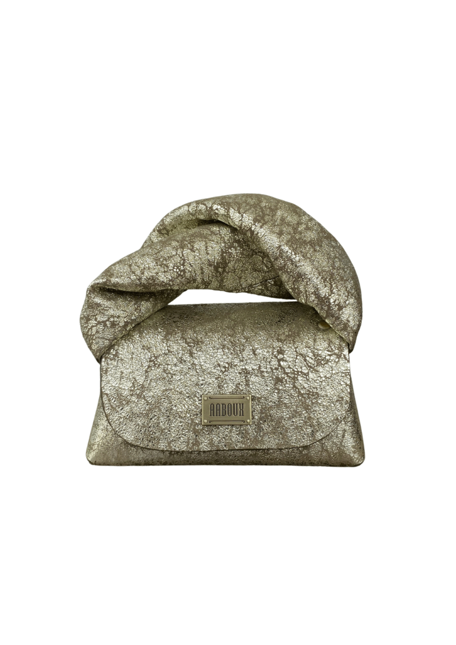 Nury Mint & Brown Crackled Print