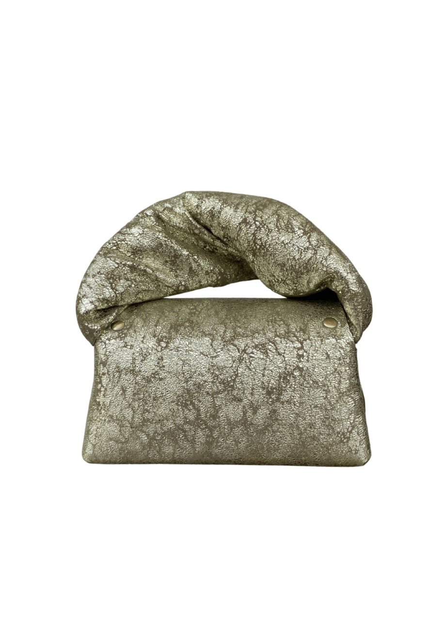 Nury Mint & Brown Crackled Print
