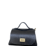 Mira Black Python Skin w Shiny Black nappa