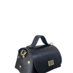 Mira Black Python Skin w Shiny Black nappa