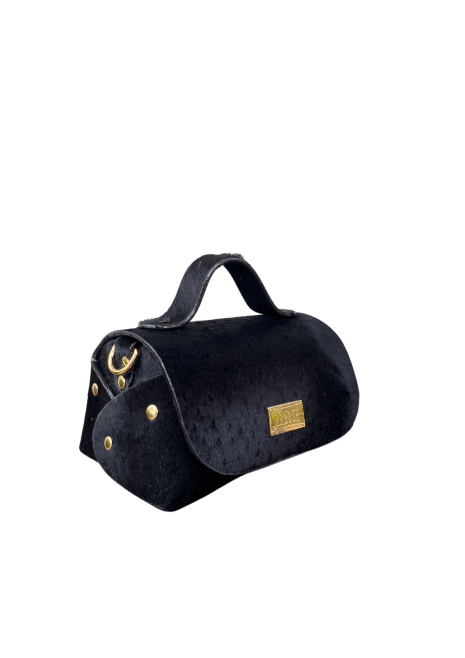 Mira Black Ostrich Pony