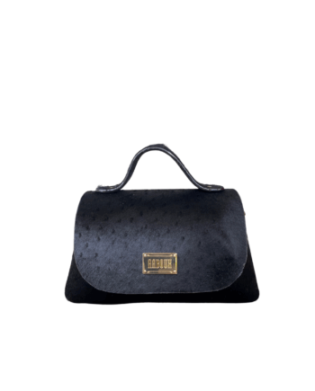 Mira Black Ostrich Pony